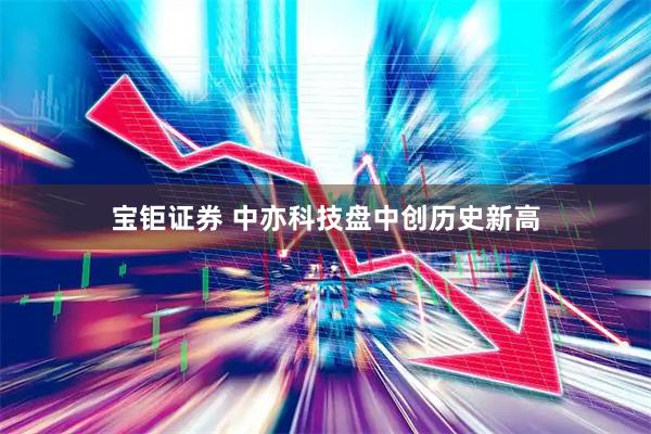宝钜证券 中亦科技盘中创历史新高